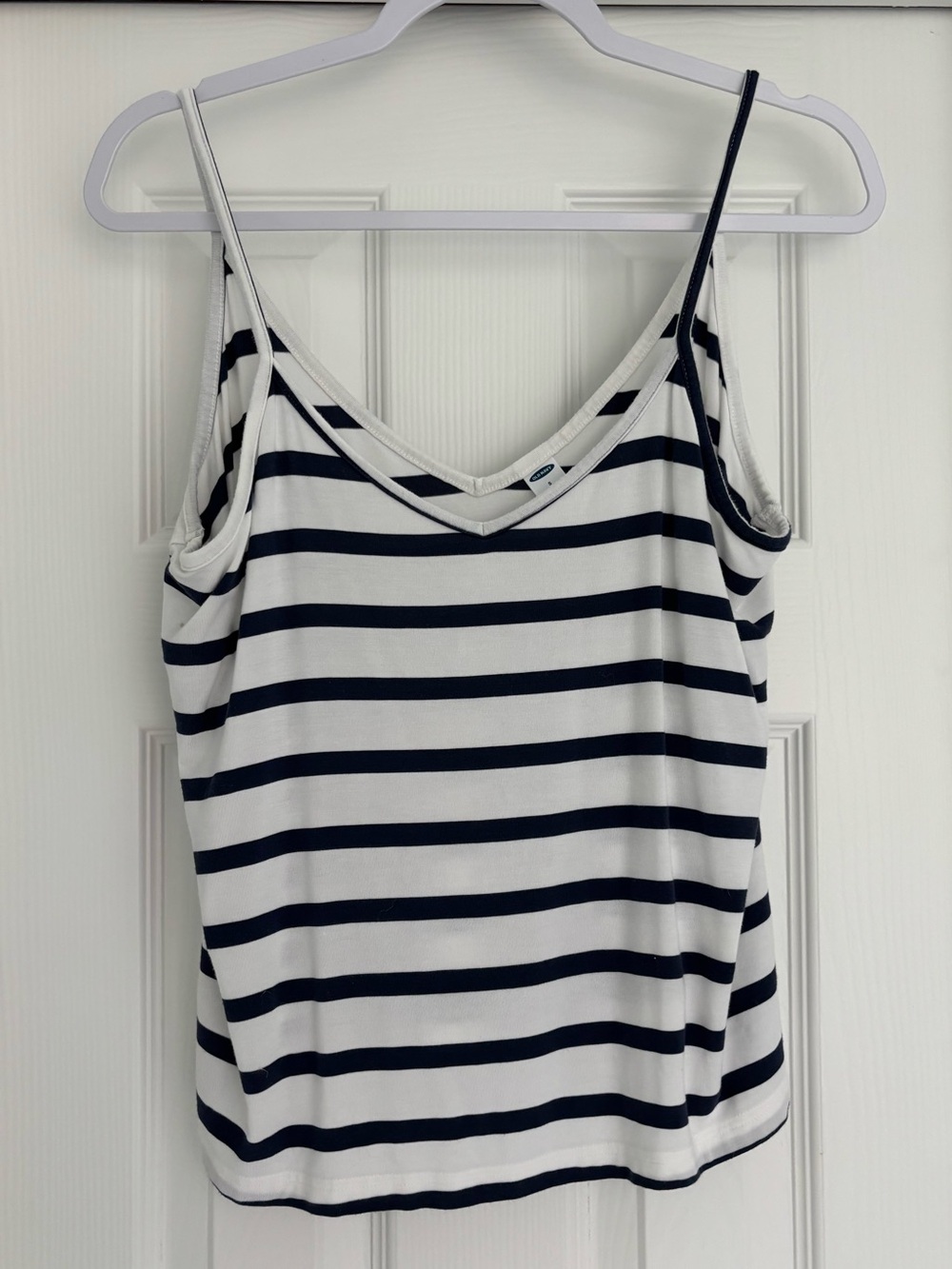 Old Navy Striped Navy and White Women's Tank Top